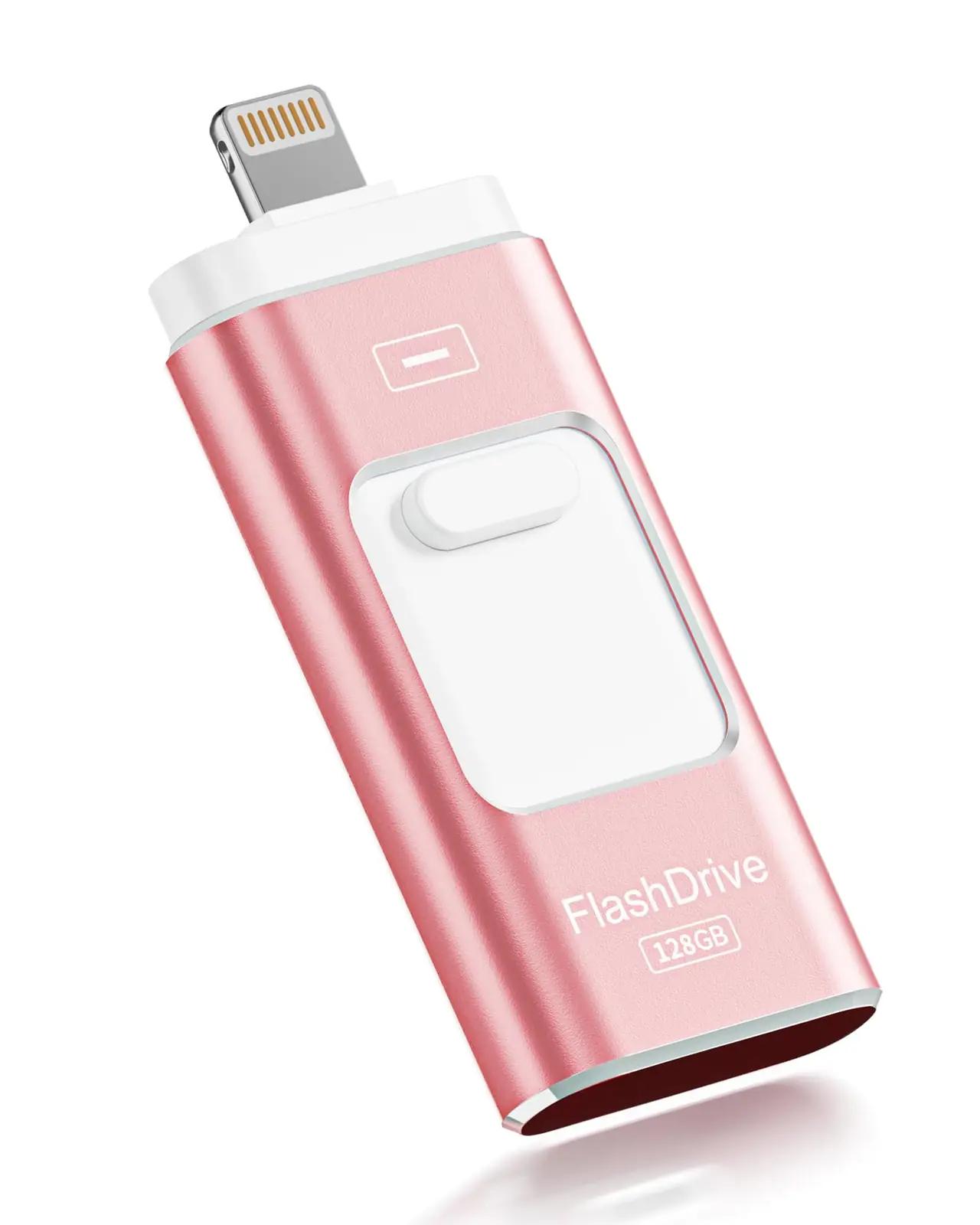 ROSPE roosa 128 GB USB-mälupulk – kompaktne salvestus ja jagamine