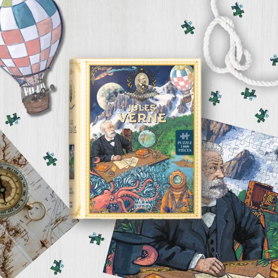 MIRALUDO kvaliteetne 1000-osaline pusle – Jules Verne – pilt 8