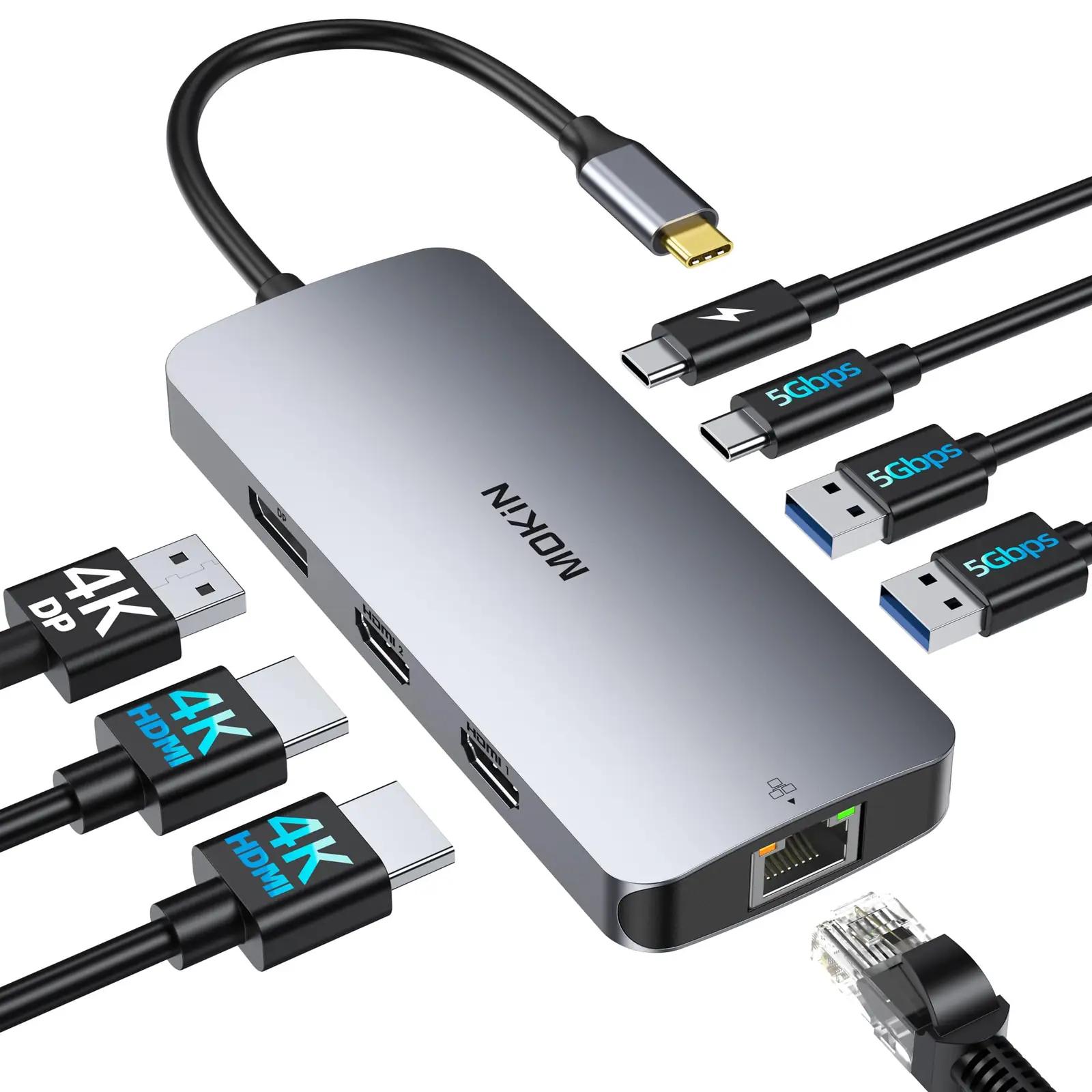 MOKiN mitmeotstarbeline dokk – kiire ühendus ja HDMI