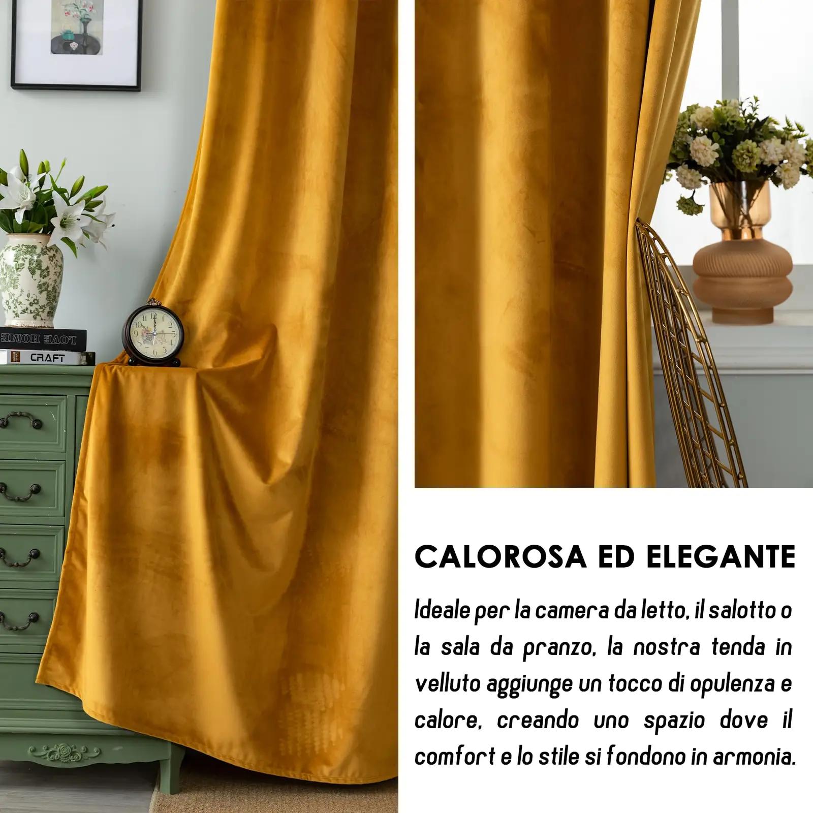GIRASOLE HOME pehme sametpimendav kardin – bernstein – pilt 6