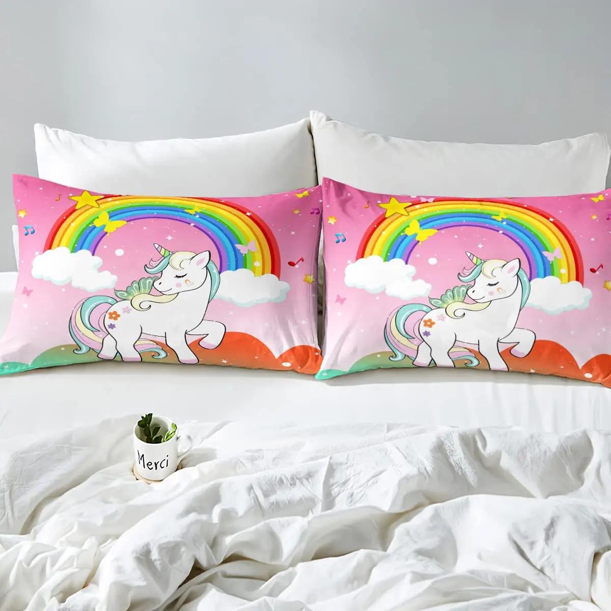 Homewish pehme mikrofiber voodipesu 240 x 260 cm, unicorn – lisavaade