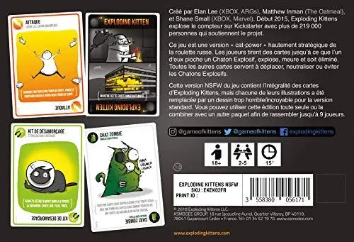 Asmodee lauamäng kaardimaterjaliga – lõbus seltskonna mäng – pakend ja tarvikud