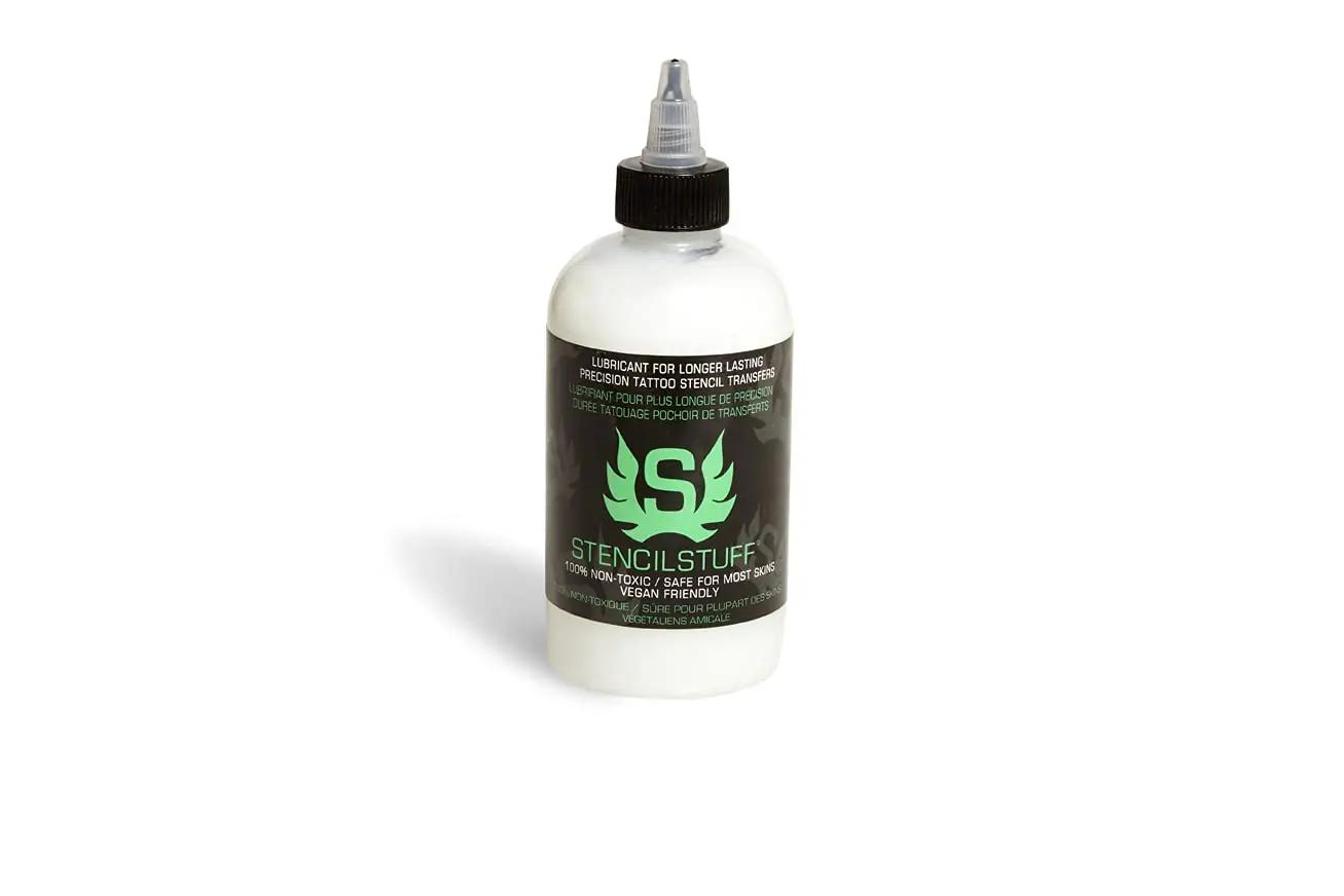 Stencil Stuff professionaalne püsitatuži ülekandelahus (8 oz) – detailne vaade