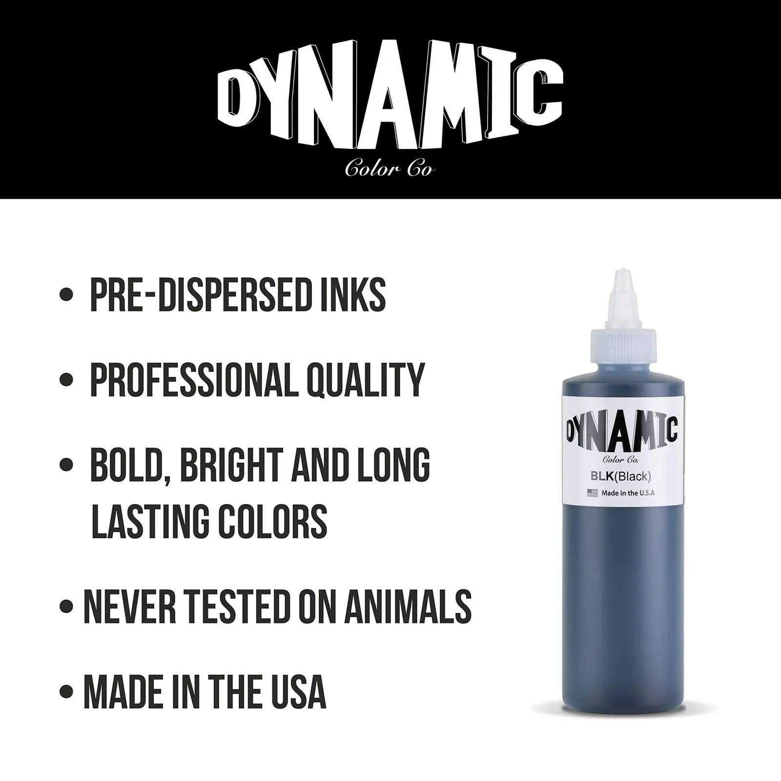 Dynamic Color Co must tint — pigmentbasis püsivaks tätoveeringuks – pakend ja tarvikud