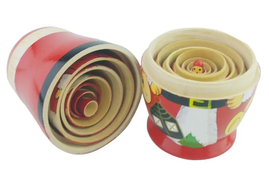 Winterworm puidust jõuluteemaline Matryoshka – pilt 8