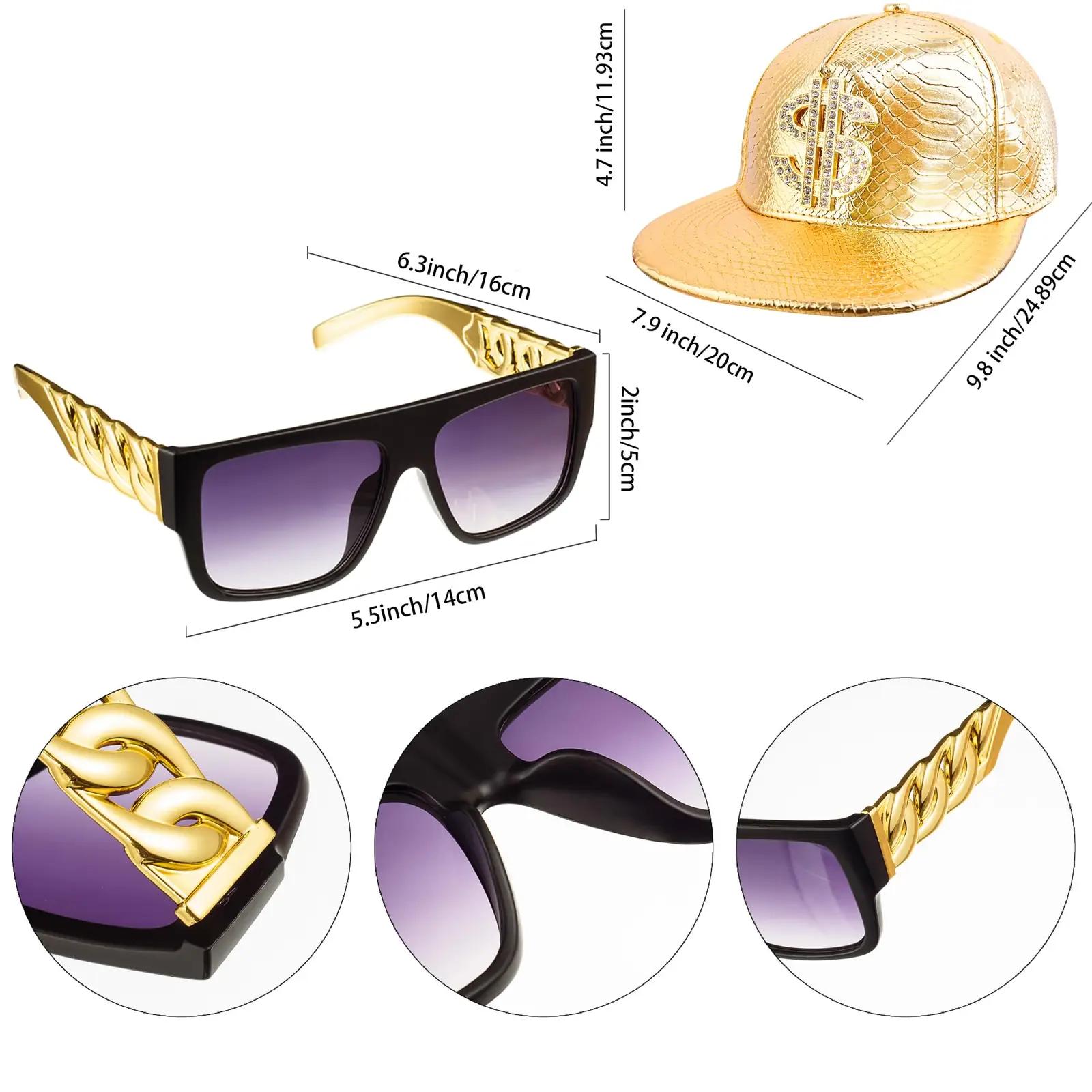 Peirich retro hip-hop komplekt – kostüüm ja aksessuaarid – detailne vaade