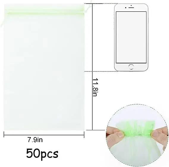 YOUNLEN organza kaitsekotid viinamarjadele – 50 tk, 30×20 cm – detailne vaade