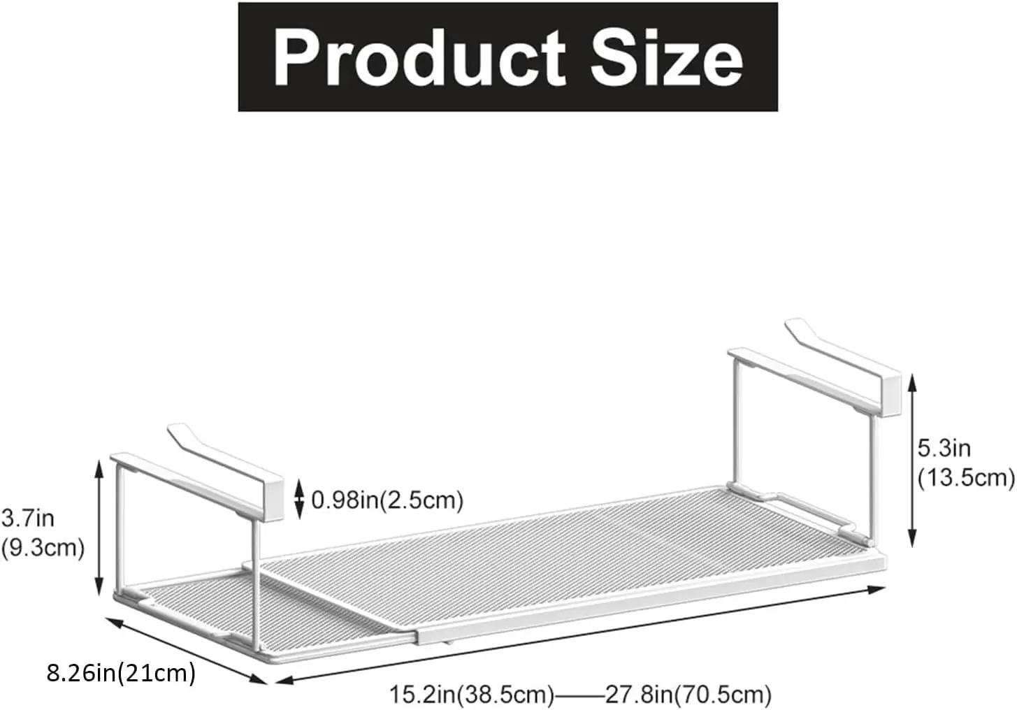 Fuyoula Hanging Shelf Divider kandikud ja sisud – detailne lähivaade