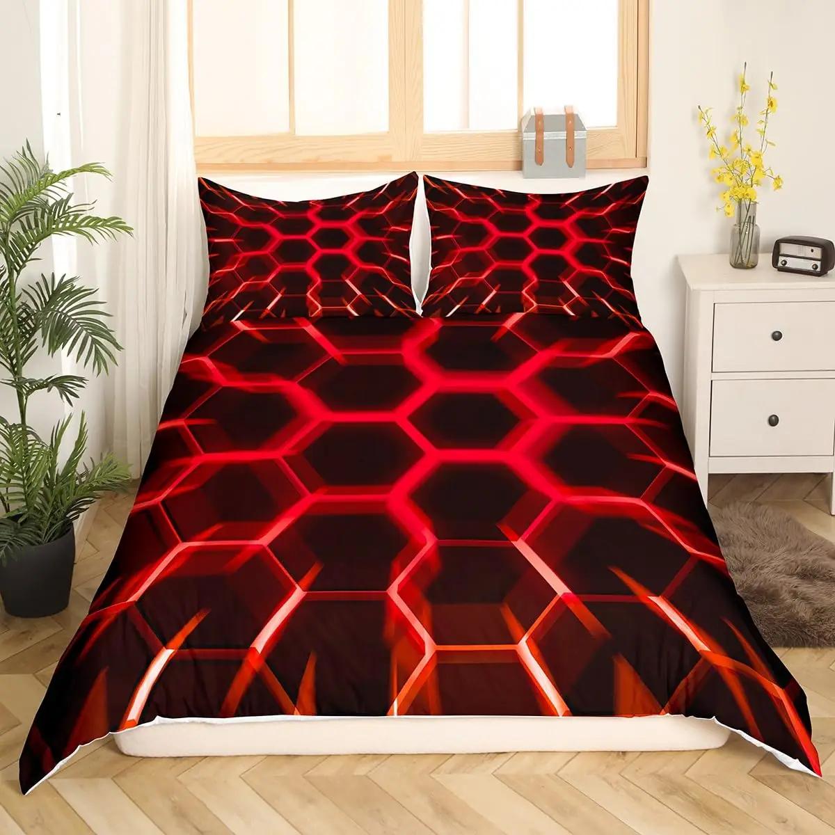 Homewish mikrofiber voodipesu 200×200 cm — geomeetriline – pakend ja tarvikud