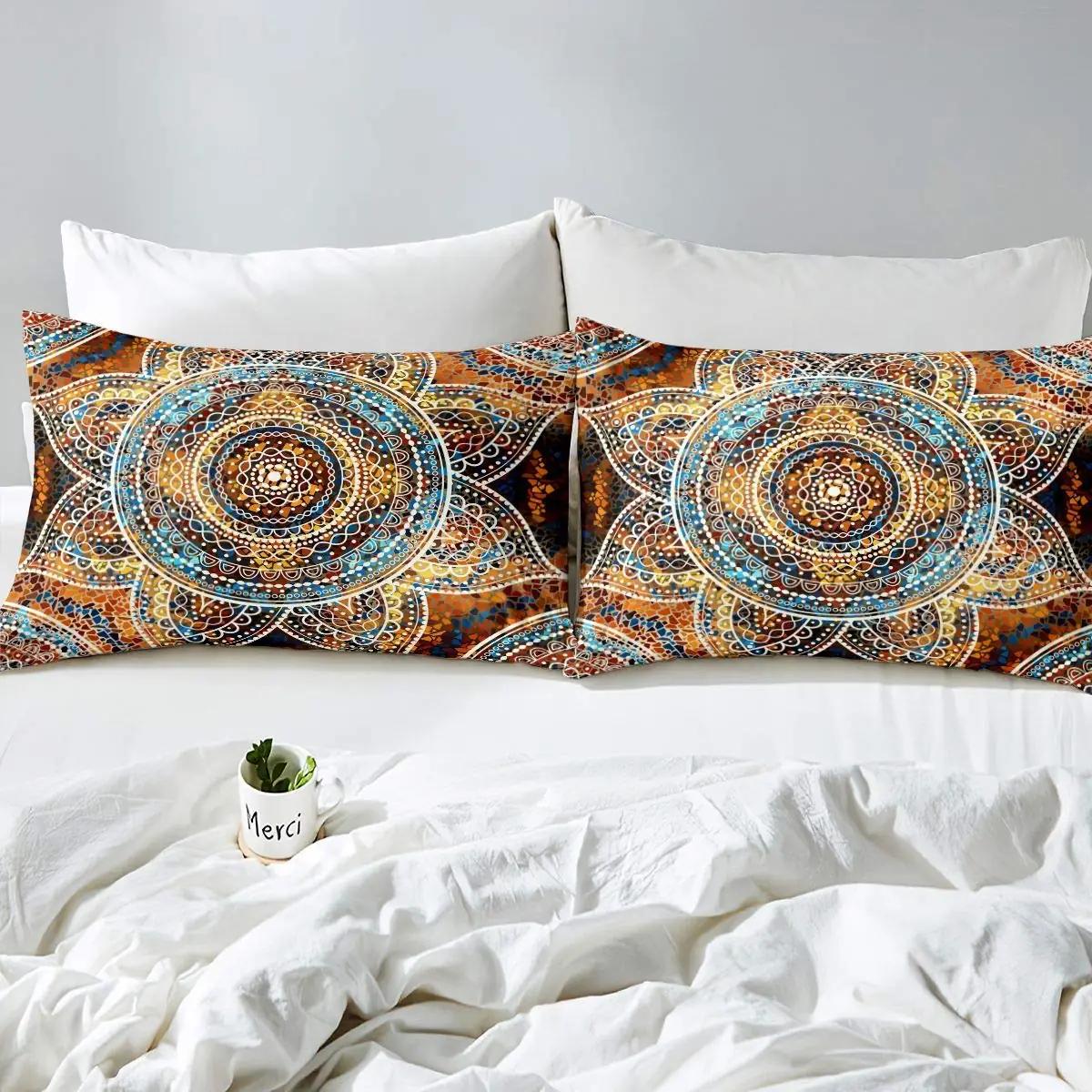 Homemissing boho linane voodipesukomplekt – modernne mandala – pakend ja tarvikud