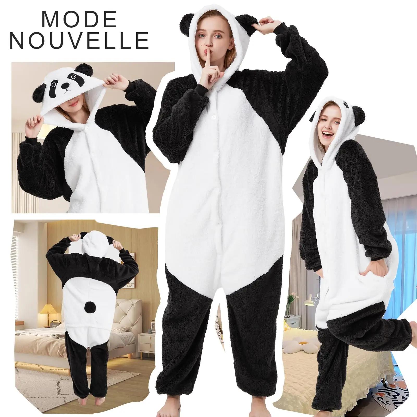 Luojida pehme pandaülikond — soe pidulik onesie kingitus – pilt 7
