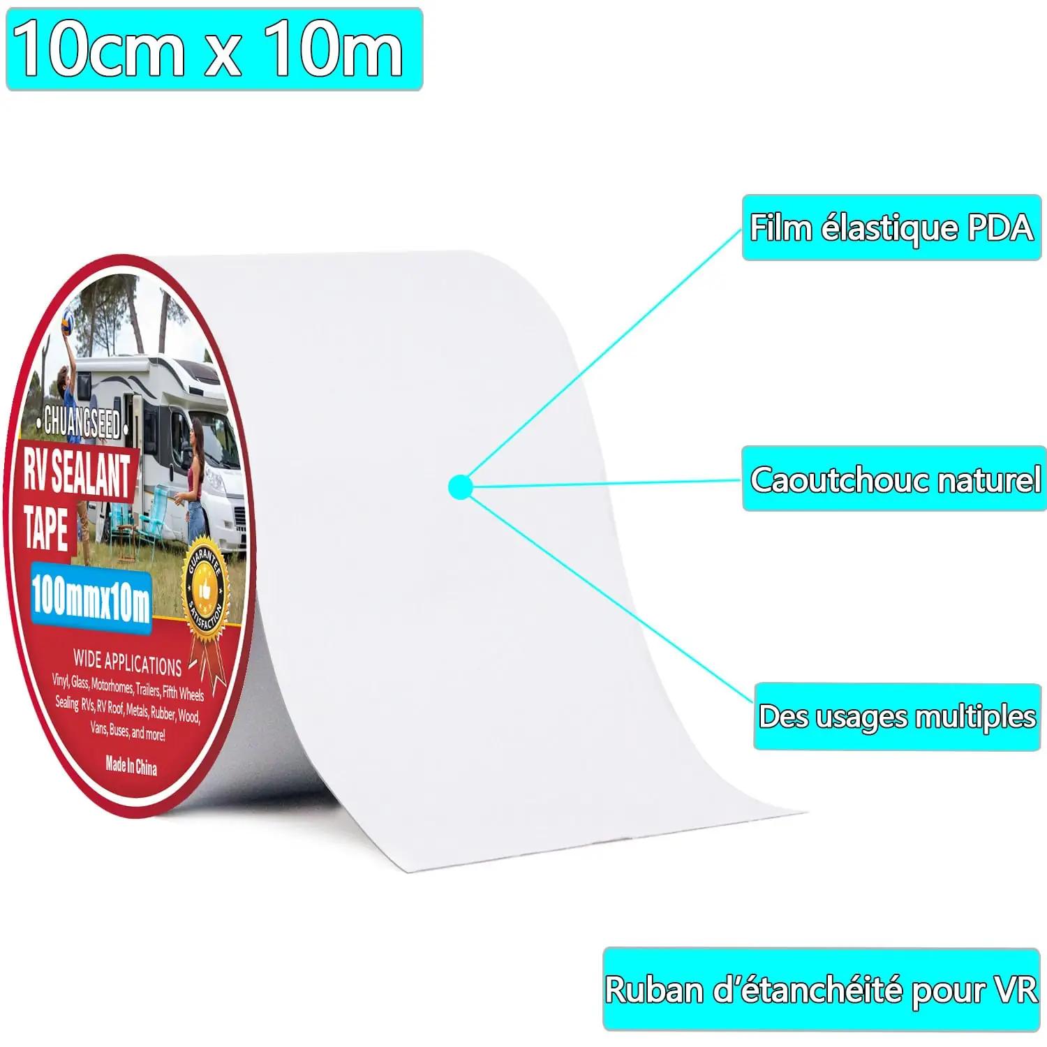 CHUANGSEED butüülkummist remonditeip – veekindel 10 cm x 10 m – pilt 6