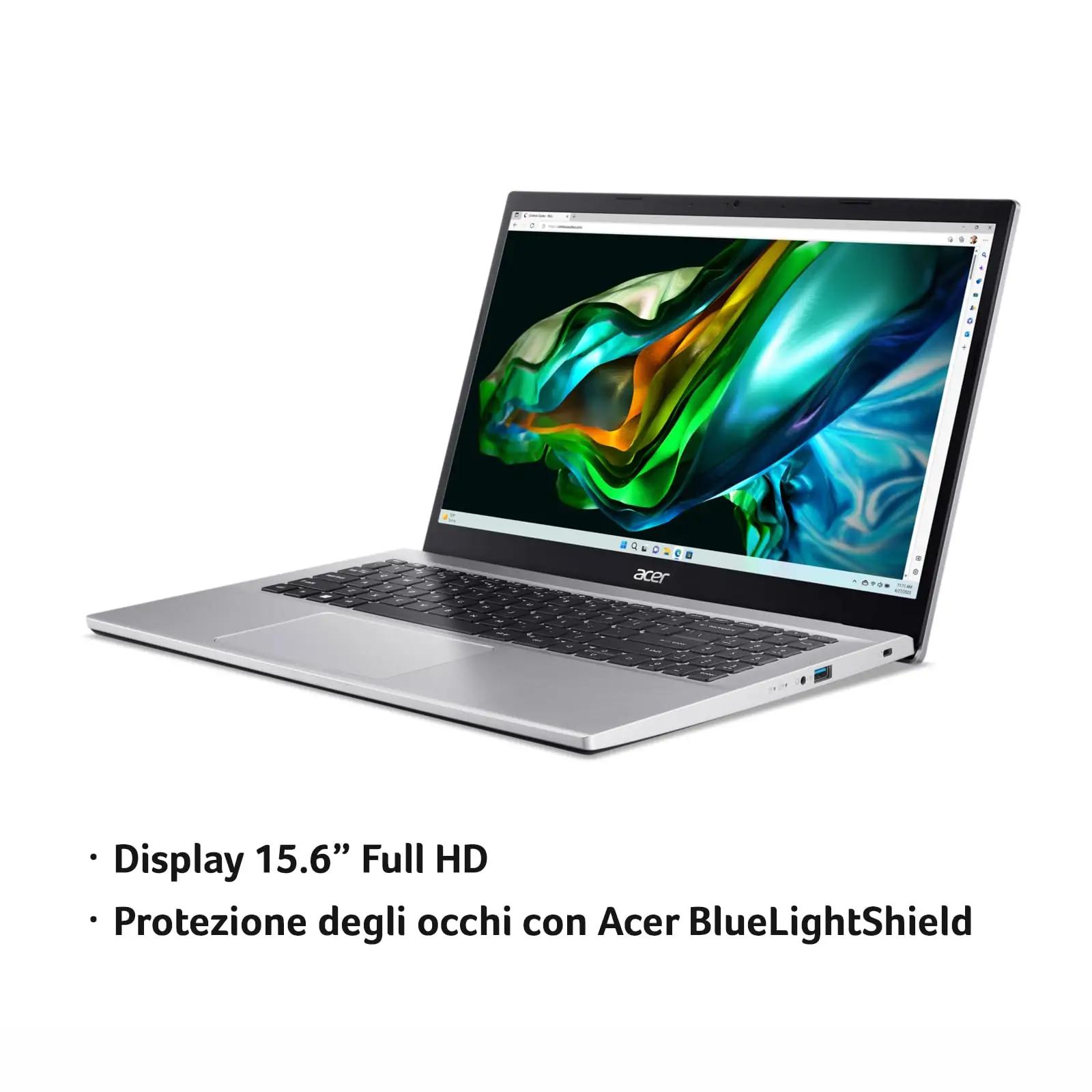 Acer sülearvuti Aspire 3 – kerge multimediakasutus 15,6″ – pakend ja tarvikud