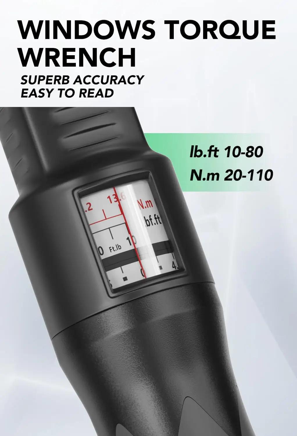 LLAVETOR vastupidav väänetang 3/8″ – täpne 20–110 Nm – lisavaade