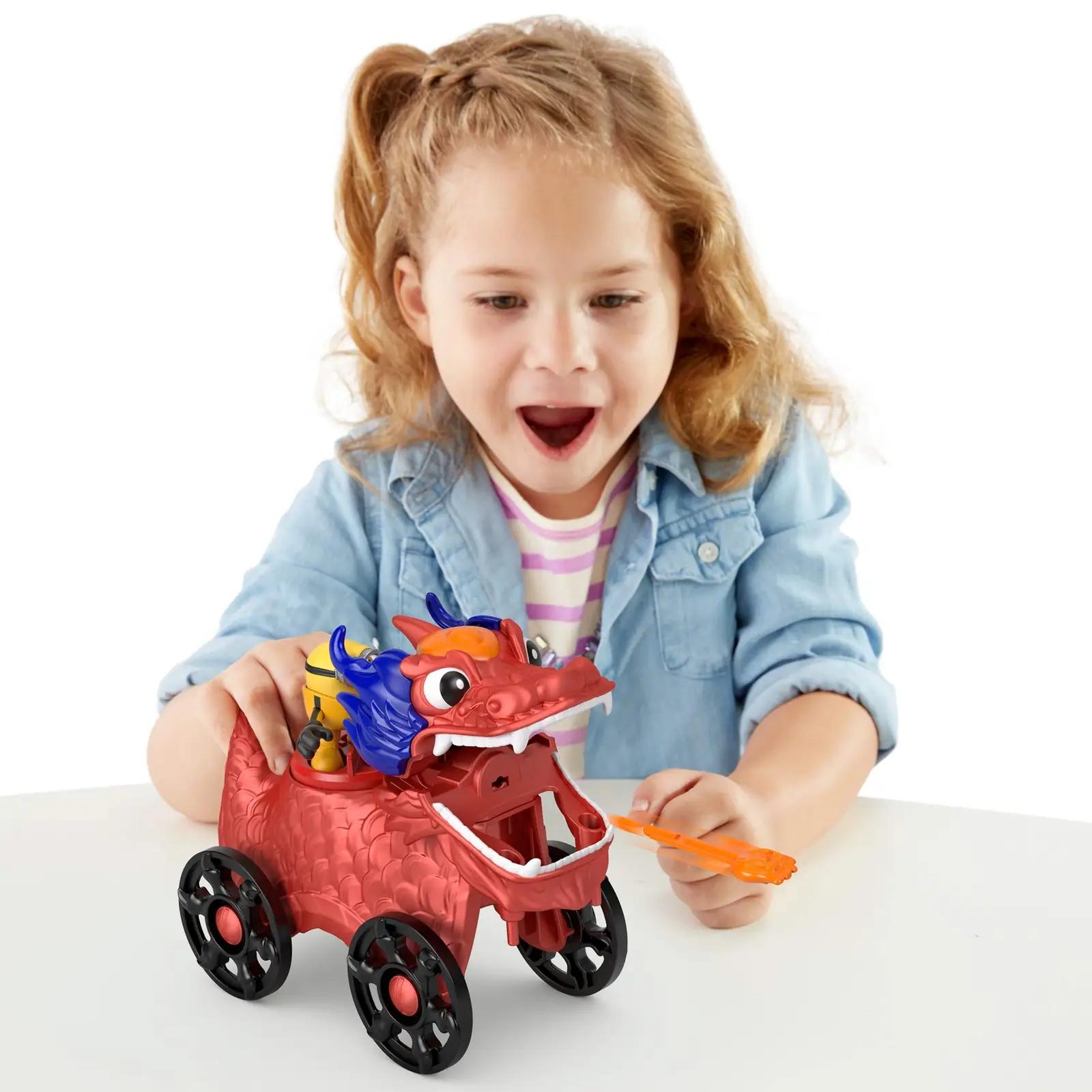 Fisher-Price lastele mänguauto draakoniga — vastupidav plastik – lisavaade