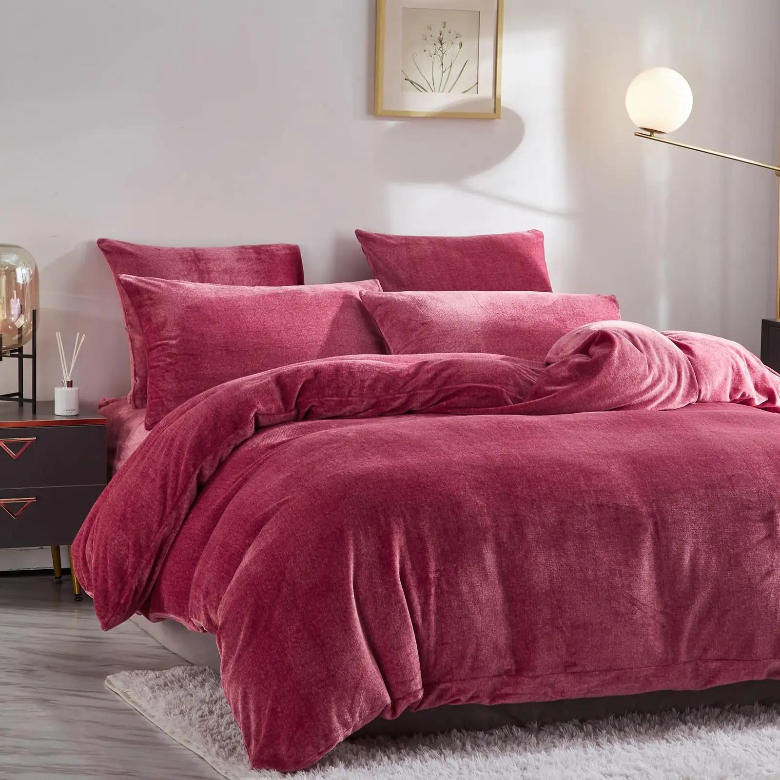 YASMENG pehme flanellist voodipesukomplekt – soe ja elegantne – pilt 9
