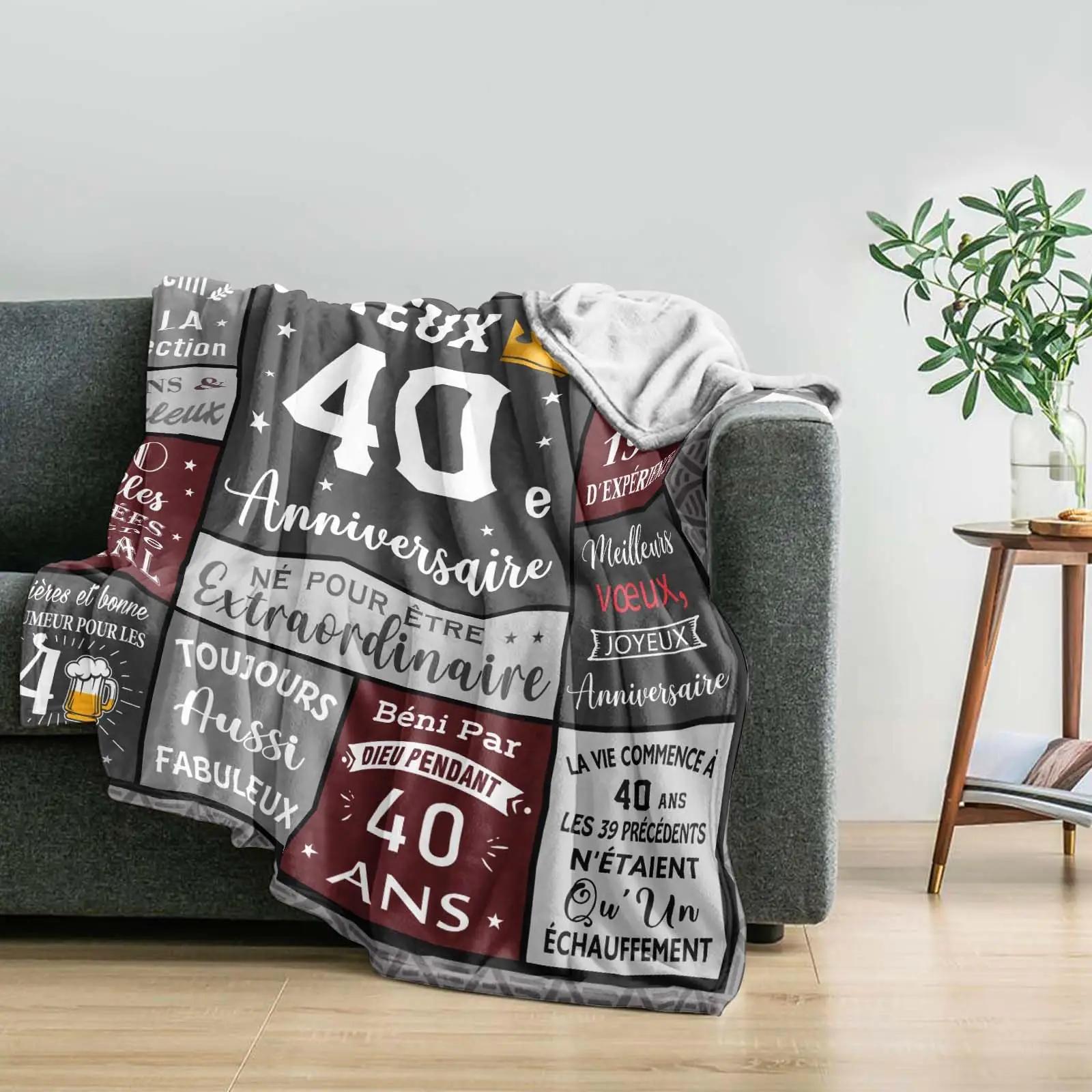 YESTUTI pehme 150×130 cm kingitekk – naljas 40. sünnipäevaks – kasutusnäide