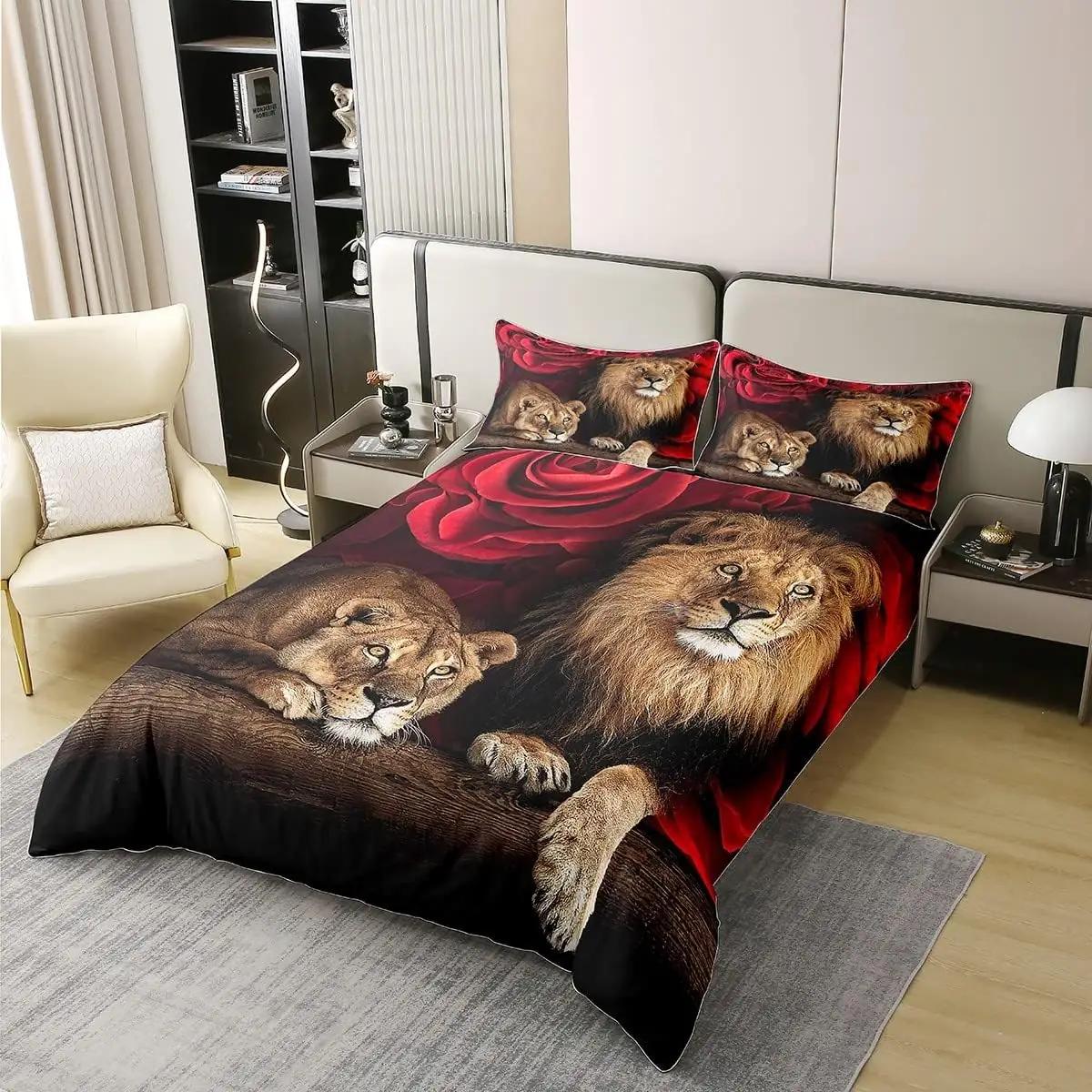 Homewish puuvillane voodipesu 140×200 cm — looduslik ja pehme – detailne vaade