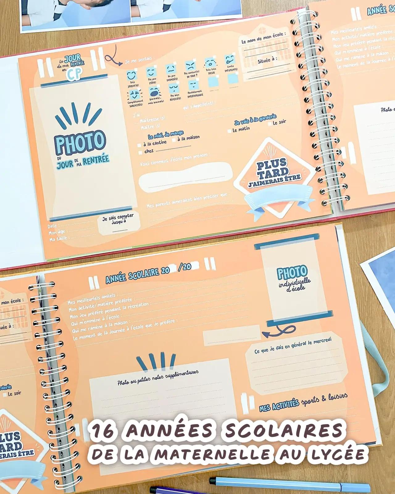 NOS PETITES AVENTURES roosa klassi fotoalbum – kasutusnäide