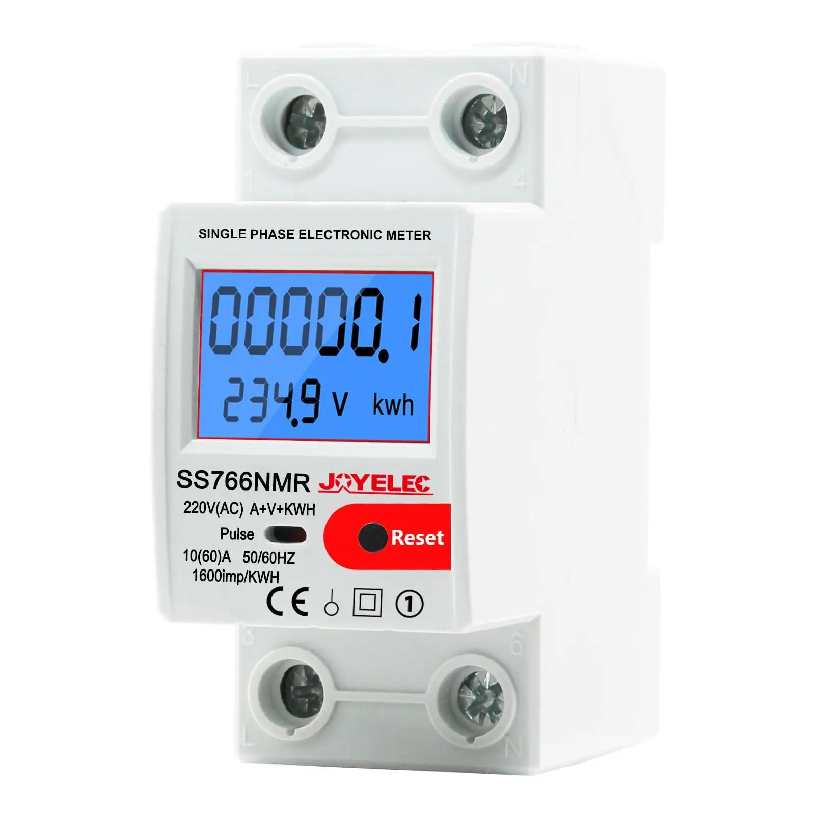 JOYELEC energiamõõtur DIN-kinnitus 230V 10(60)A