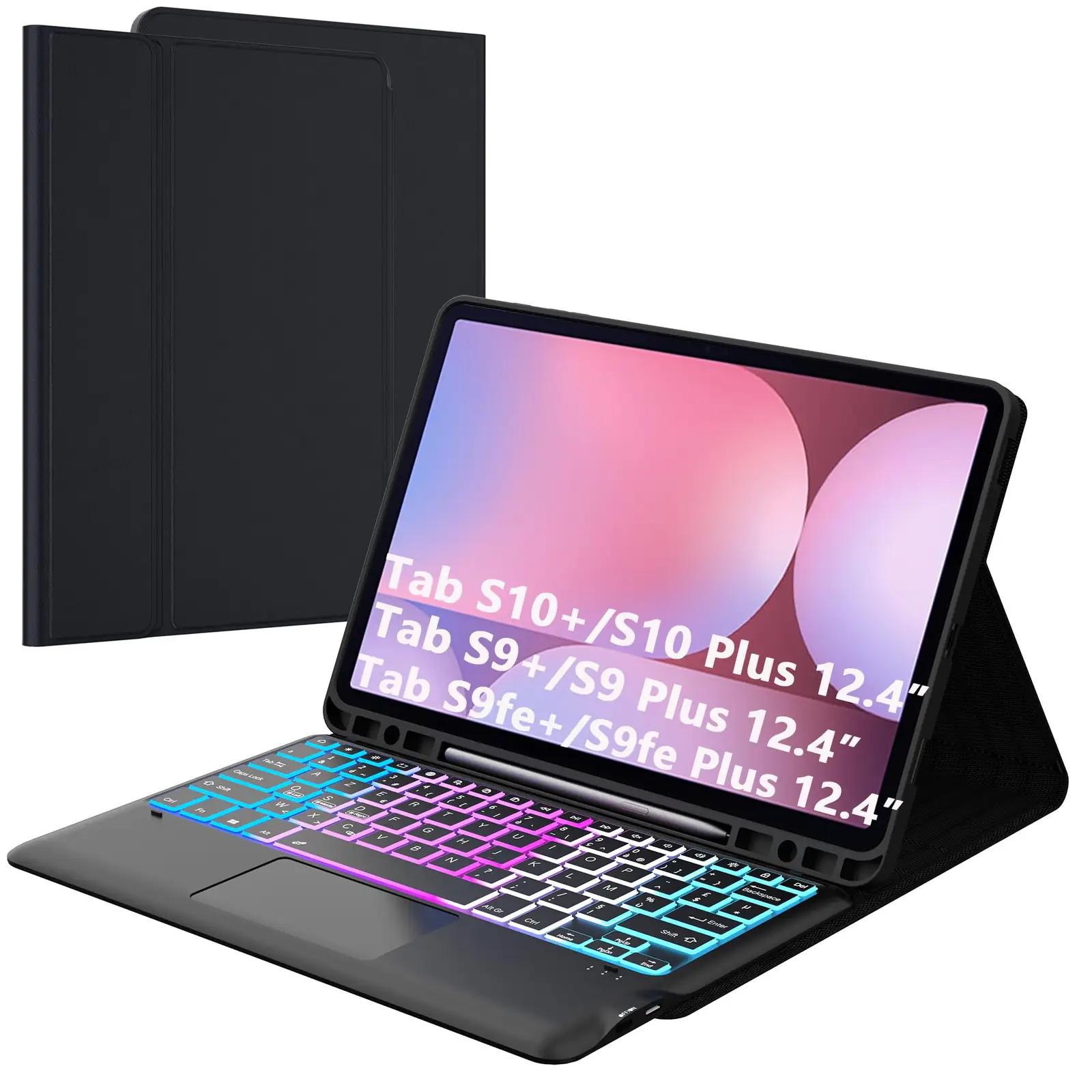 VANKEYPAD Tab S10+ 2024/S9+ /S9FE+ Plus 2023 12.4" klaviatuurid – toote esivaade