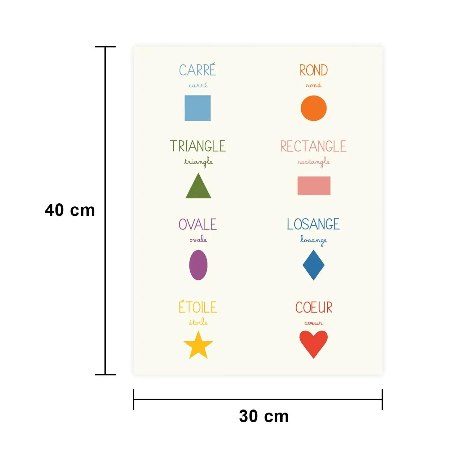 Cadeau Parfait lapseõppe posterite komplekt — 4 disaini – lisavaade
