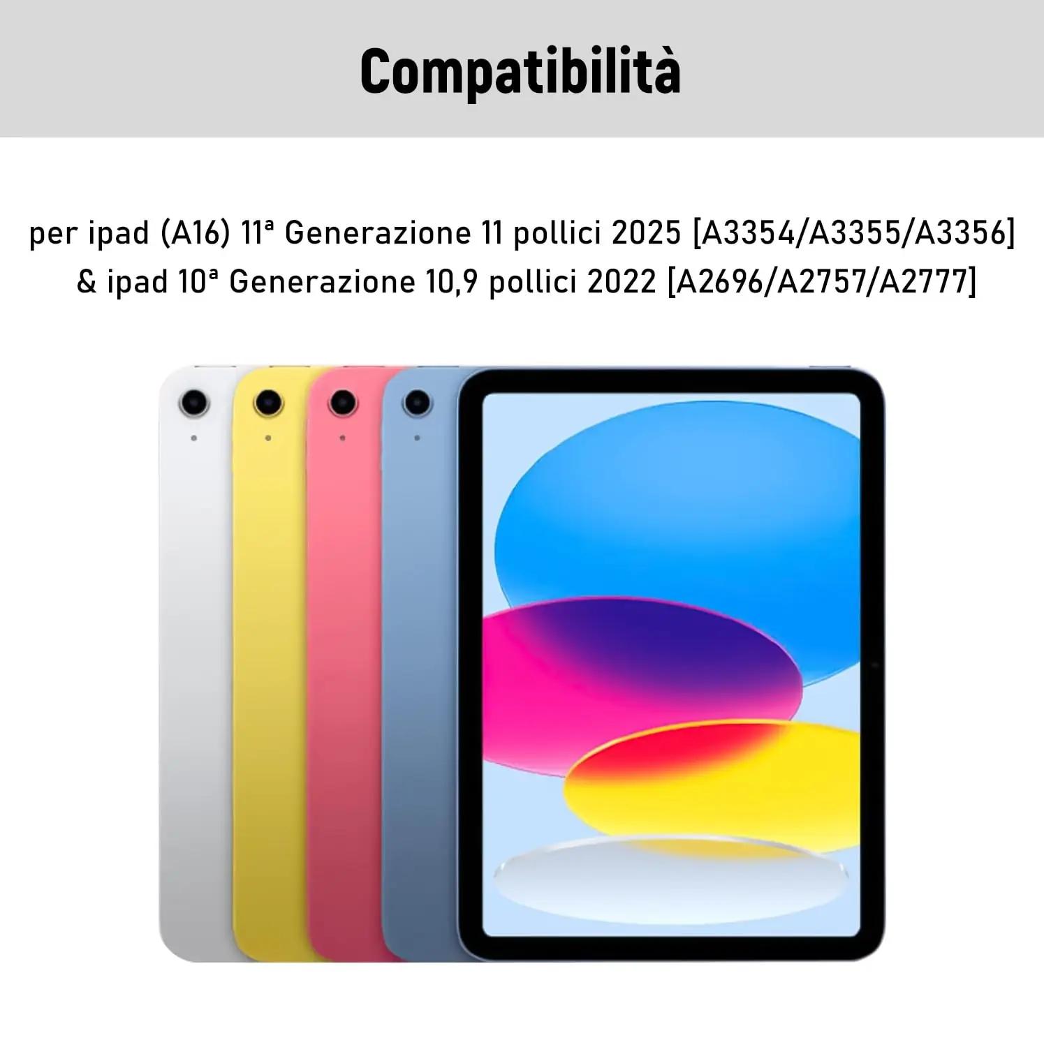 Lielax elegantne iPad-klaviatuur ja kaitseümbris — pehme silikoon – pakend ja tarvikud