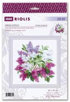 Riolis õrn Lilac Blossoms ristpistekomplekt — puuvillane boho – pilt 8