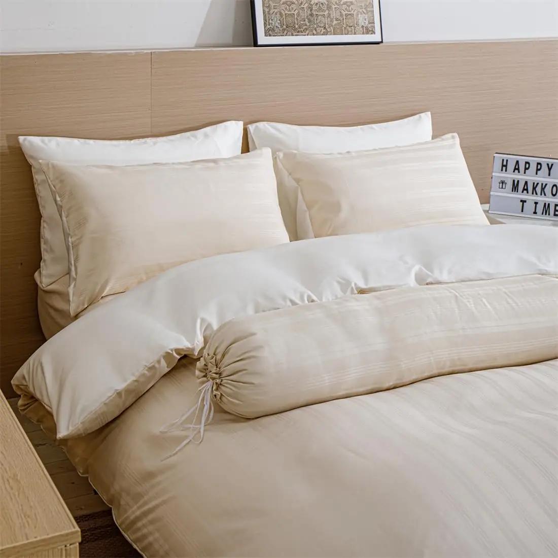 YASMENG satiinist voodipesu 140×200 cm – pehme ja elegantne – pakend ja tarvikud