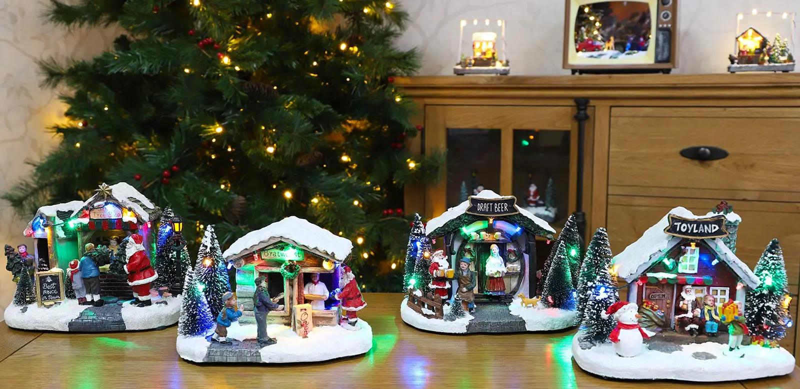 Christmas Concepts klaasripats jõuluküla 20 cm – dekoratiivne LED – pilt 7