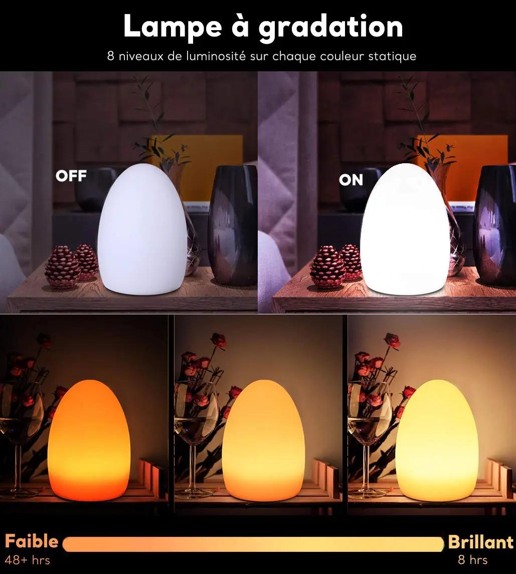 Mr.Go LED-õhustiku lamp 24 cm sinine – laetav dekoratsioon – pakend ja tarvikud