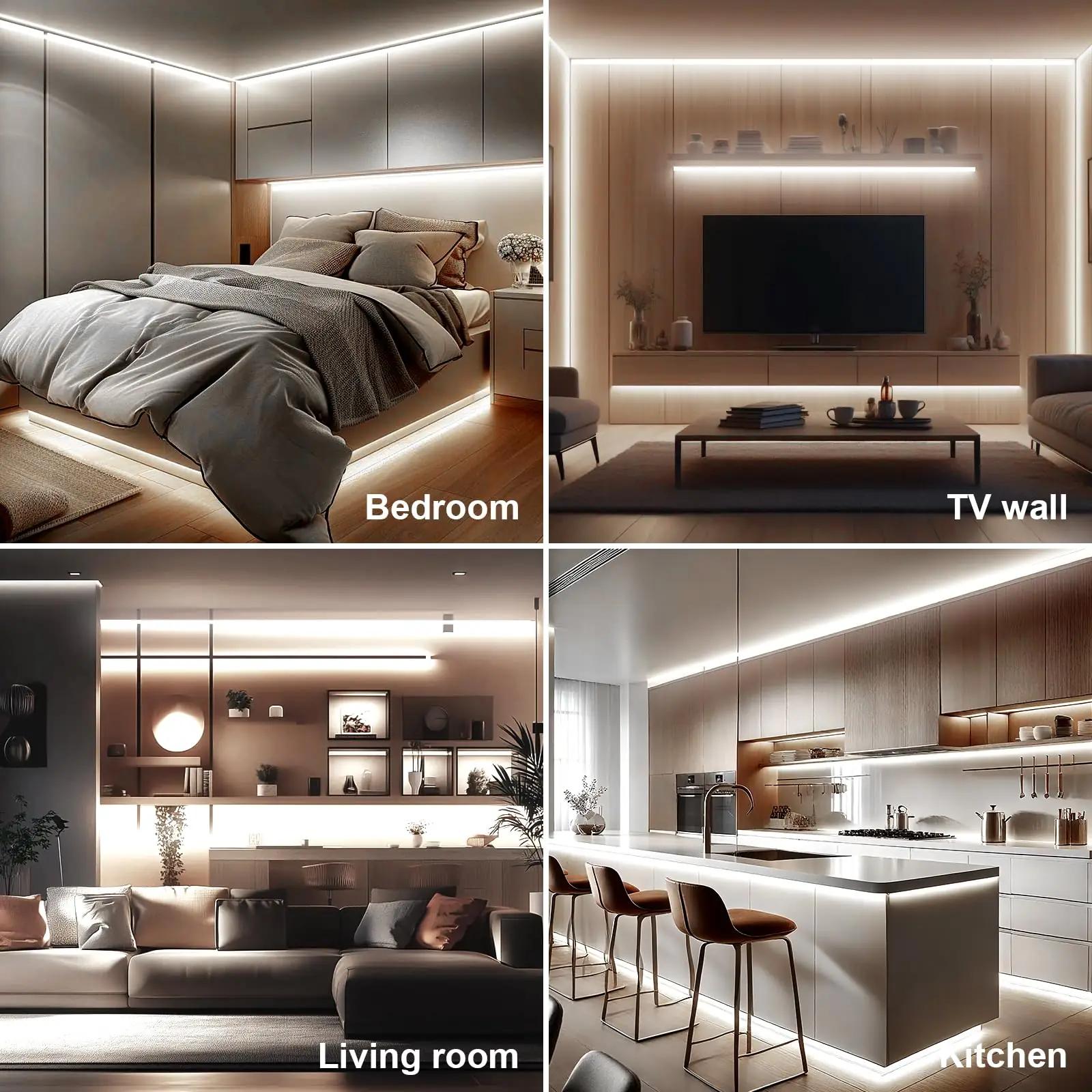LUXONIC LED-riba 10 m külmvalge COB – painduv ja ere – pilt 7