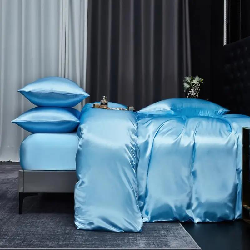 Gezu satiinist voodipesukomplekt – siidine ja pehme 220×240 cm – pilt 6