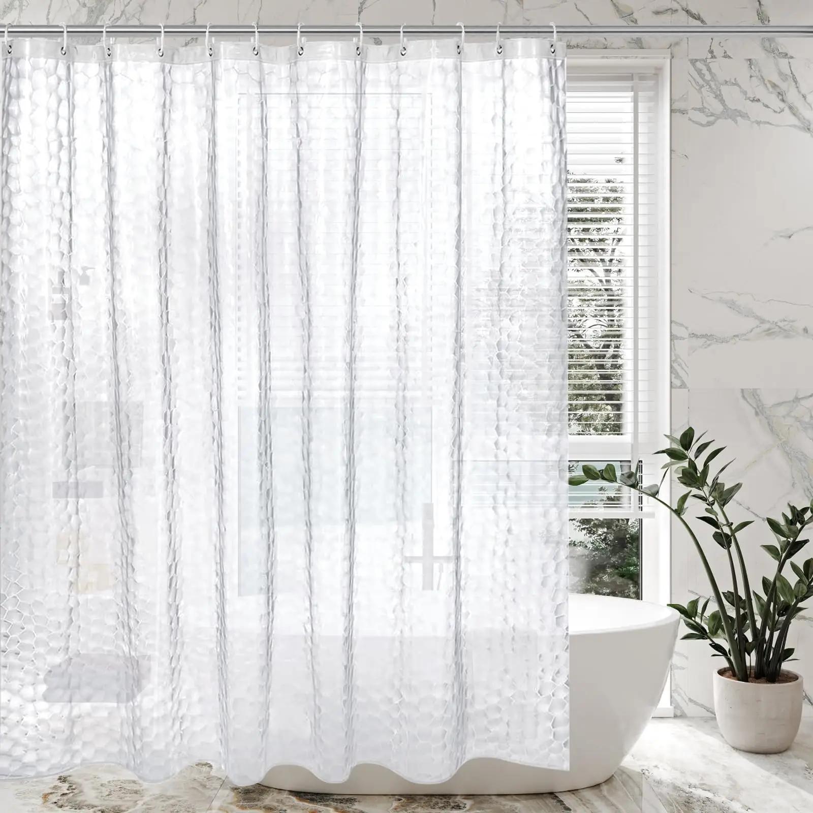 Aeici veekindel dušikardin 180×180 cm – hall semi-transp – pilt 6