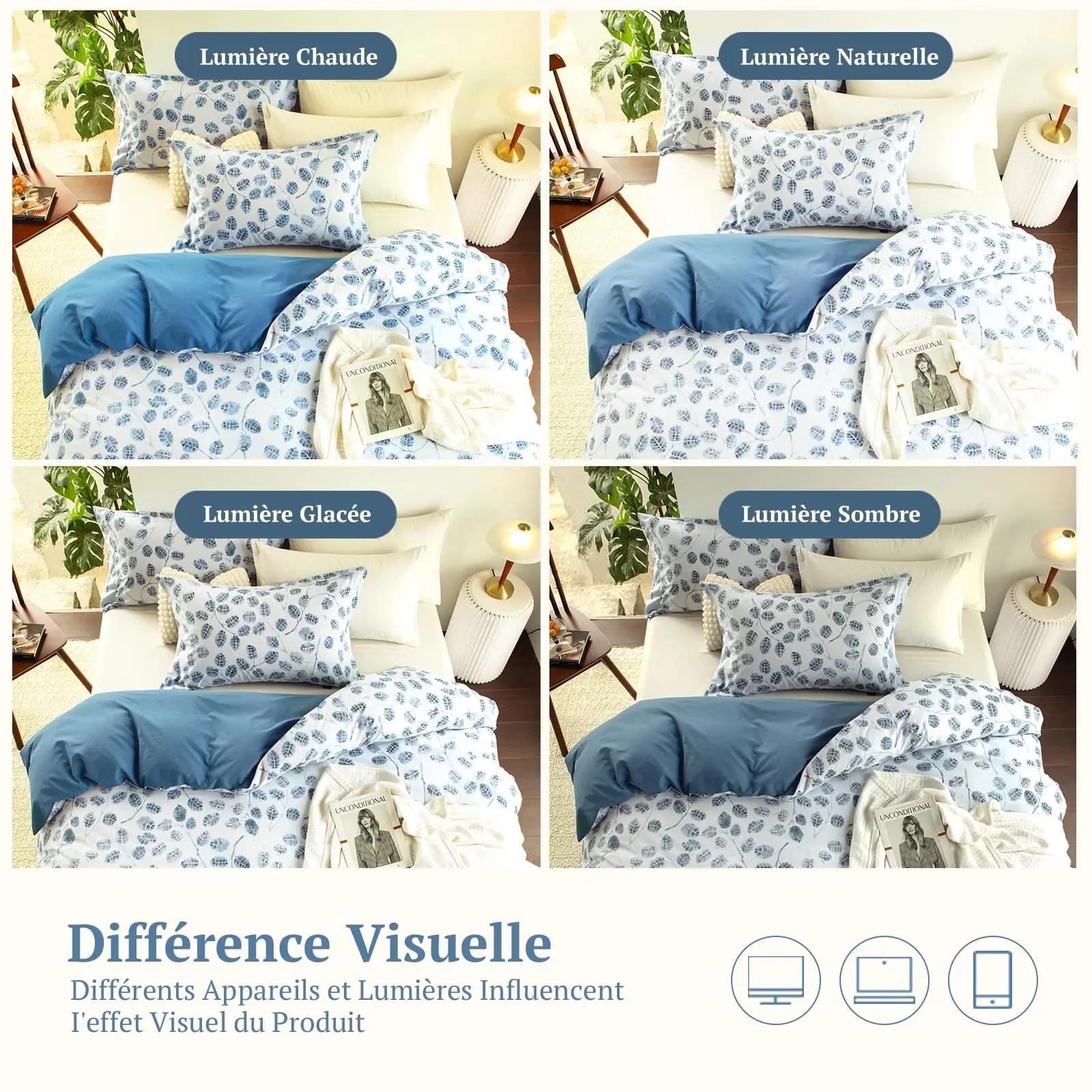 MILDLY puuvillane voodipesu komplekt 200×200 cm – lehemuster – pilt 7