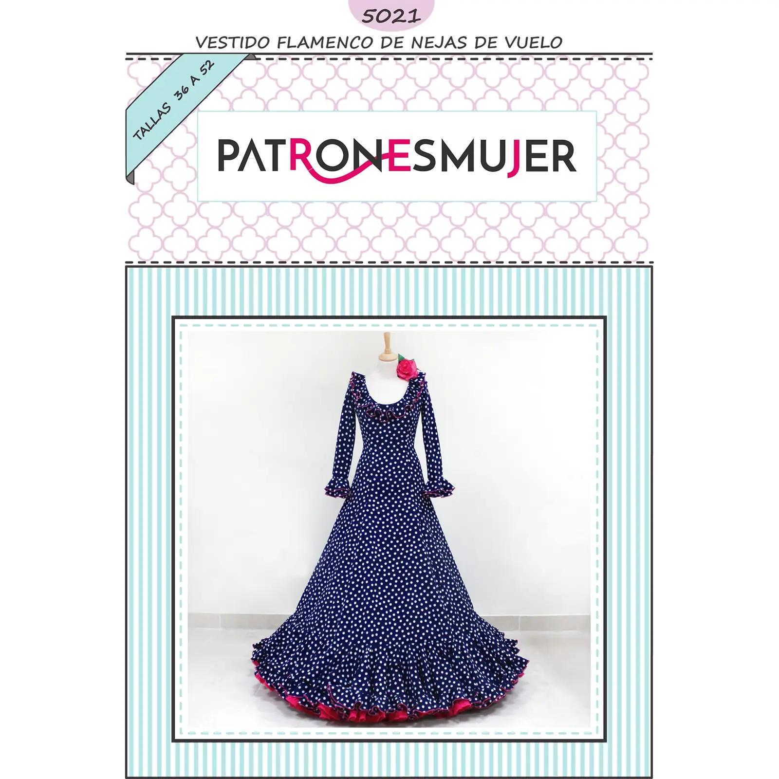 PATRONESMUJER paberist flamenco-kleidi mustrilõige DIY kingiks