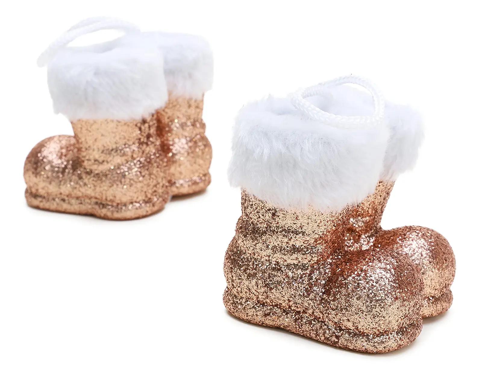 Christmas Concepts roosakuldne glitternahkne jõulusokike komplekt – pakend ja tarvikud