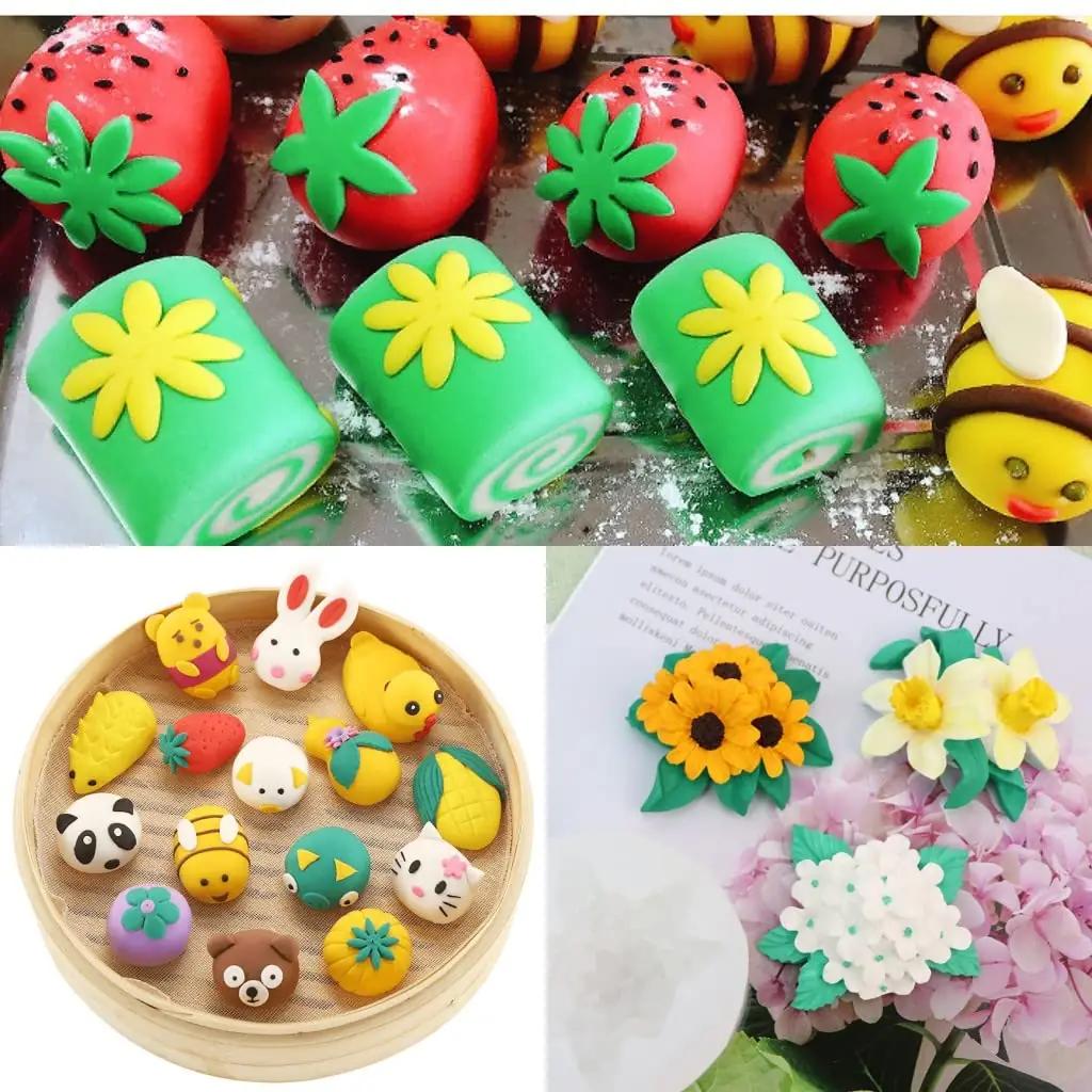 ELINKA plastikust fondant-väljalõike komplekt – 73 osa kinkeks – pilt 9