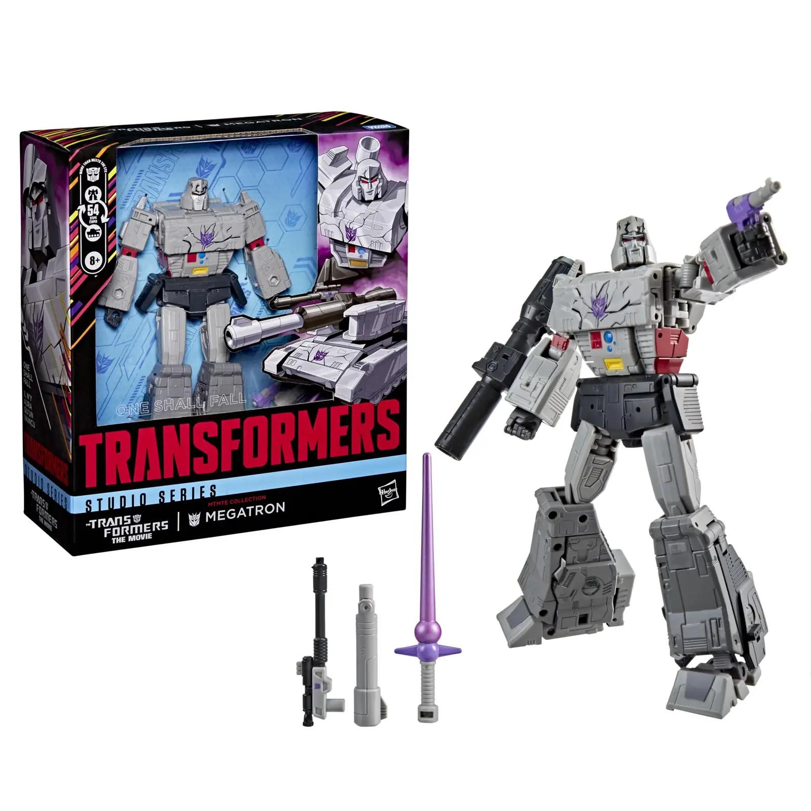 Transformers Megatron vastupidav plastikust muunduv figuur – pakend ja tarvikud