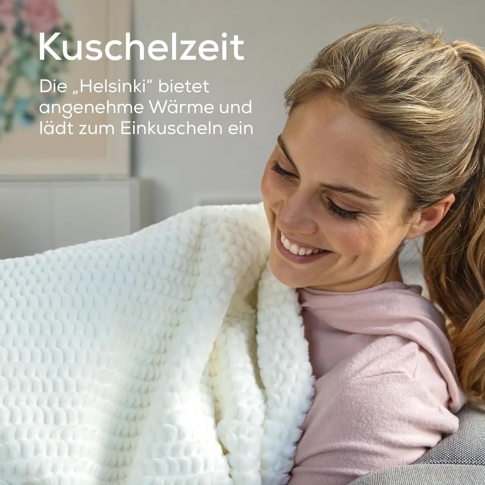 Beurer luksuslik soojatekk 180×130 cm – pehme plüšš – detailne vaade
