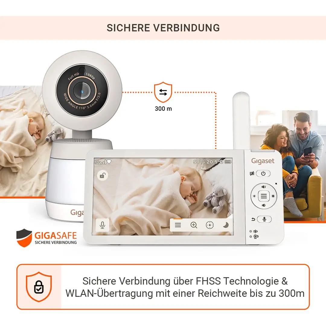 Gigaset video-vahend beebijärelevalve — kvaliteetne 5,5″ ekraan – detailne vaade