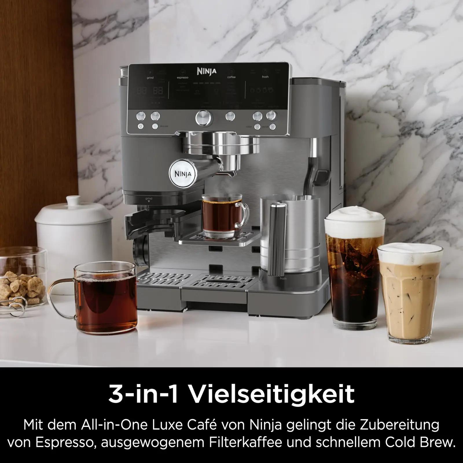 Ninja Luxe roostevaba 3‑in‑1 kohvimasin — mitmekülgne valik – pilt 7