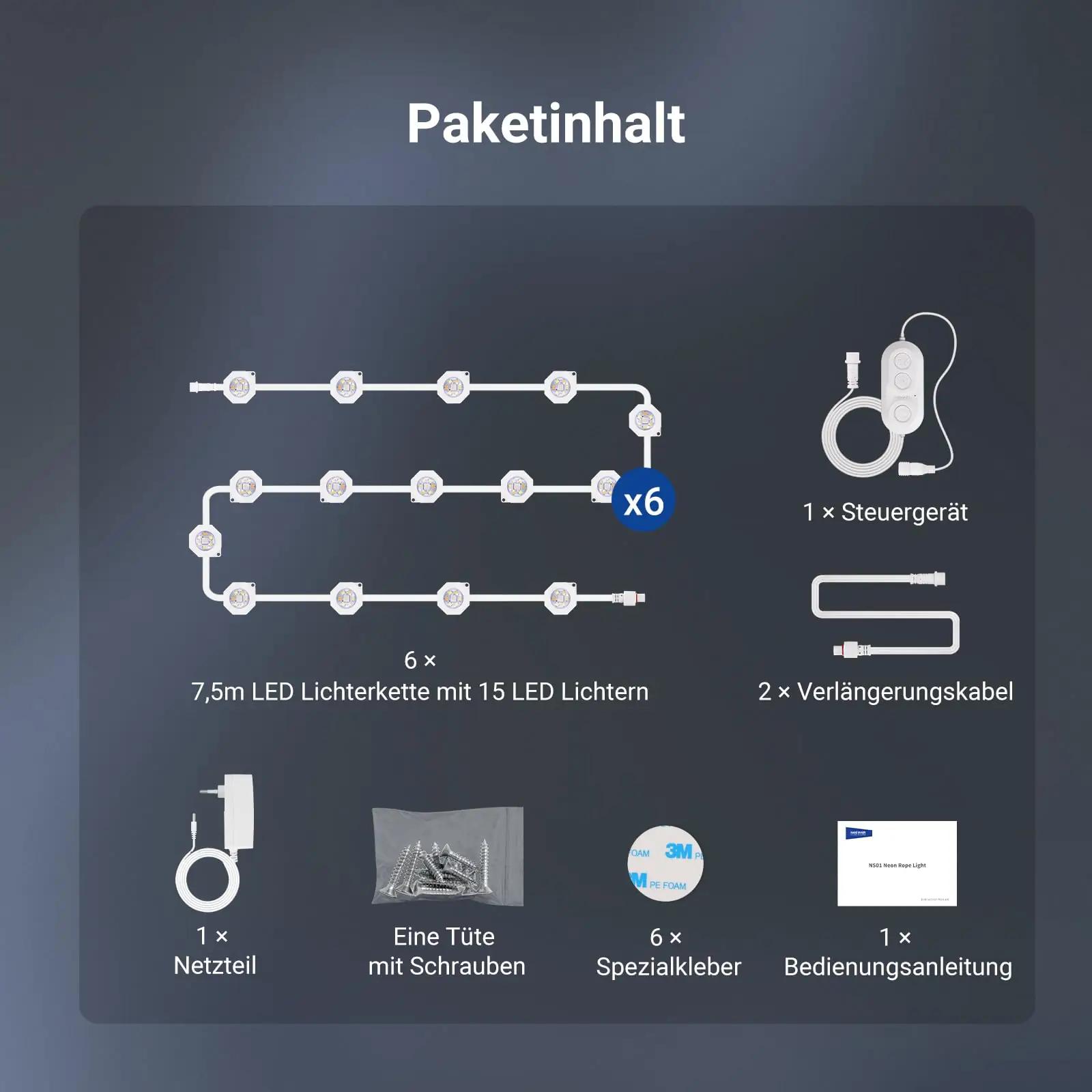 NEEWER väliketid 144ft – ilmastikukindel dekoratiivvalgus aeda – pilt 9