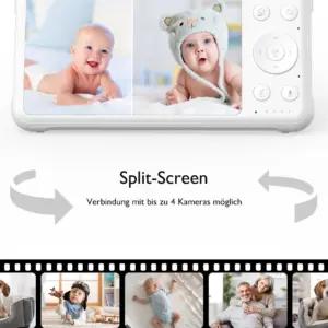 Momcozy BM01+20624 videomonitorid – detailne lähivaade