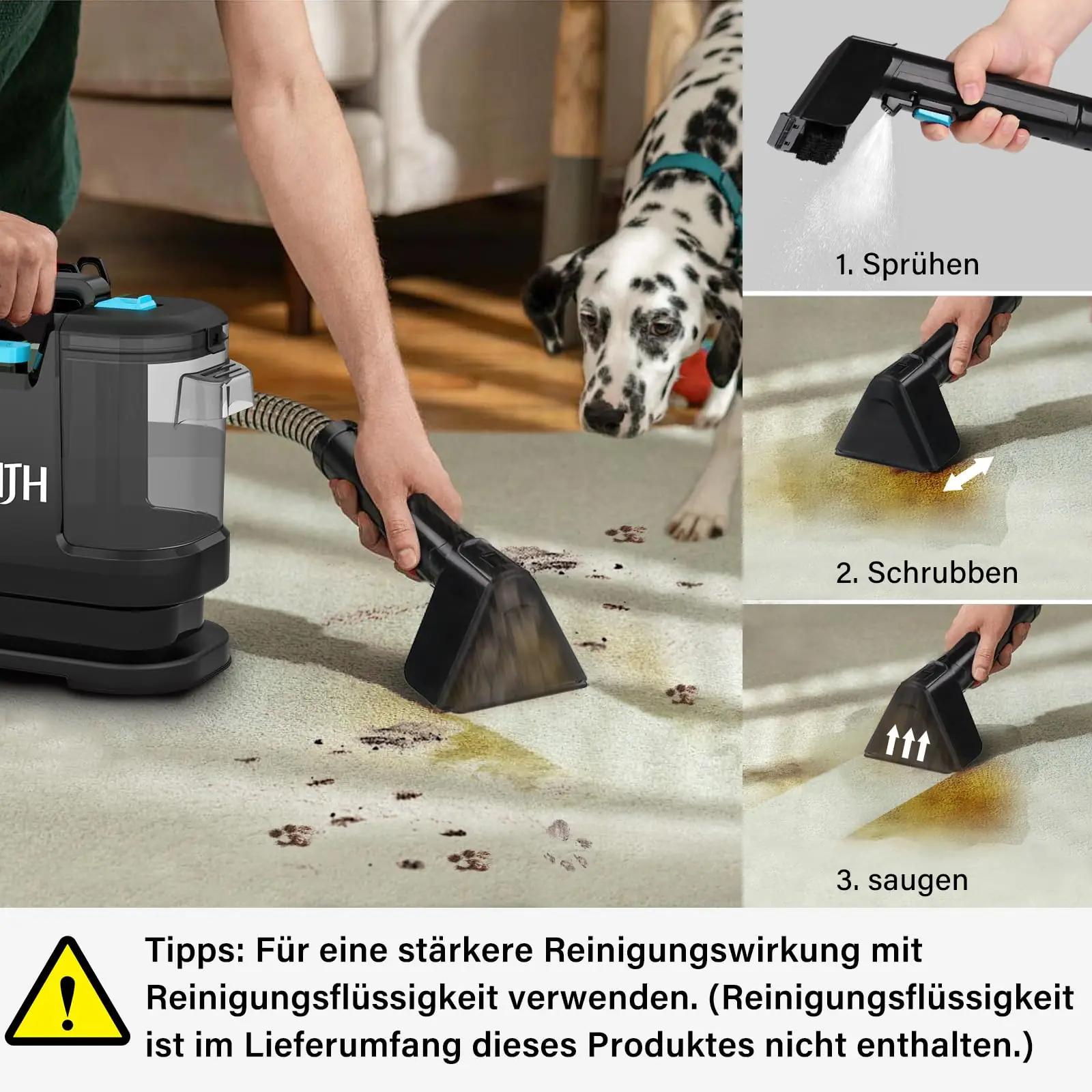 Hjh kompaktne tekstiilipesur VC01 — sügavpuhastus kodu- ja – lisavaade