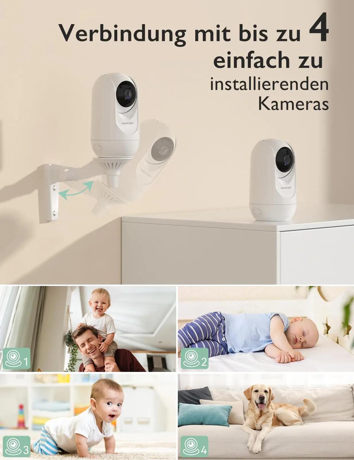 Momcozy beebimonitor kahe kaameraga — selge öövaade – pilt 7