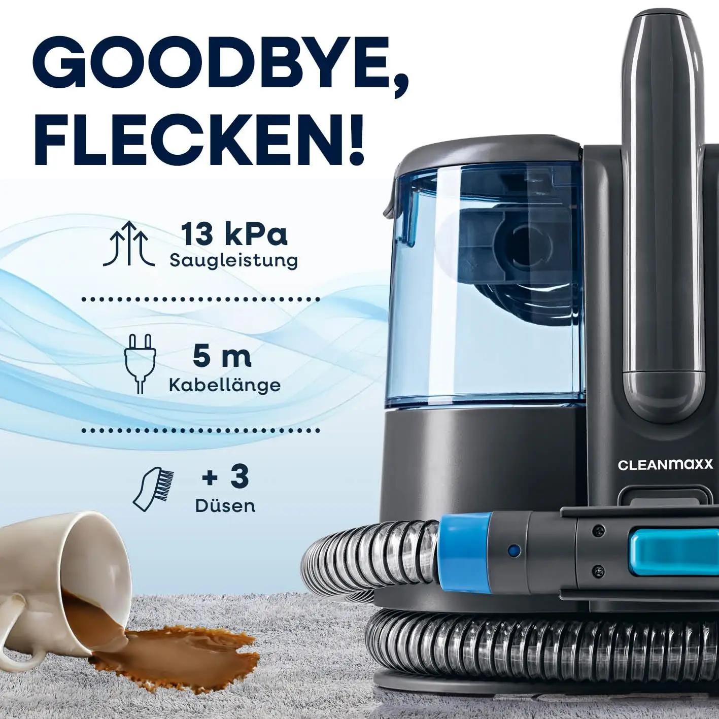 CLEANmaxx Pro Power Spotcleaner majapidamine ja elamine – detailne lähivaade