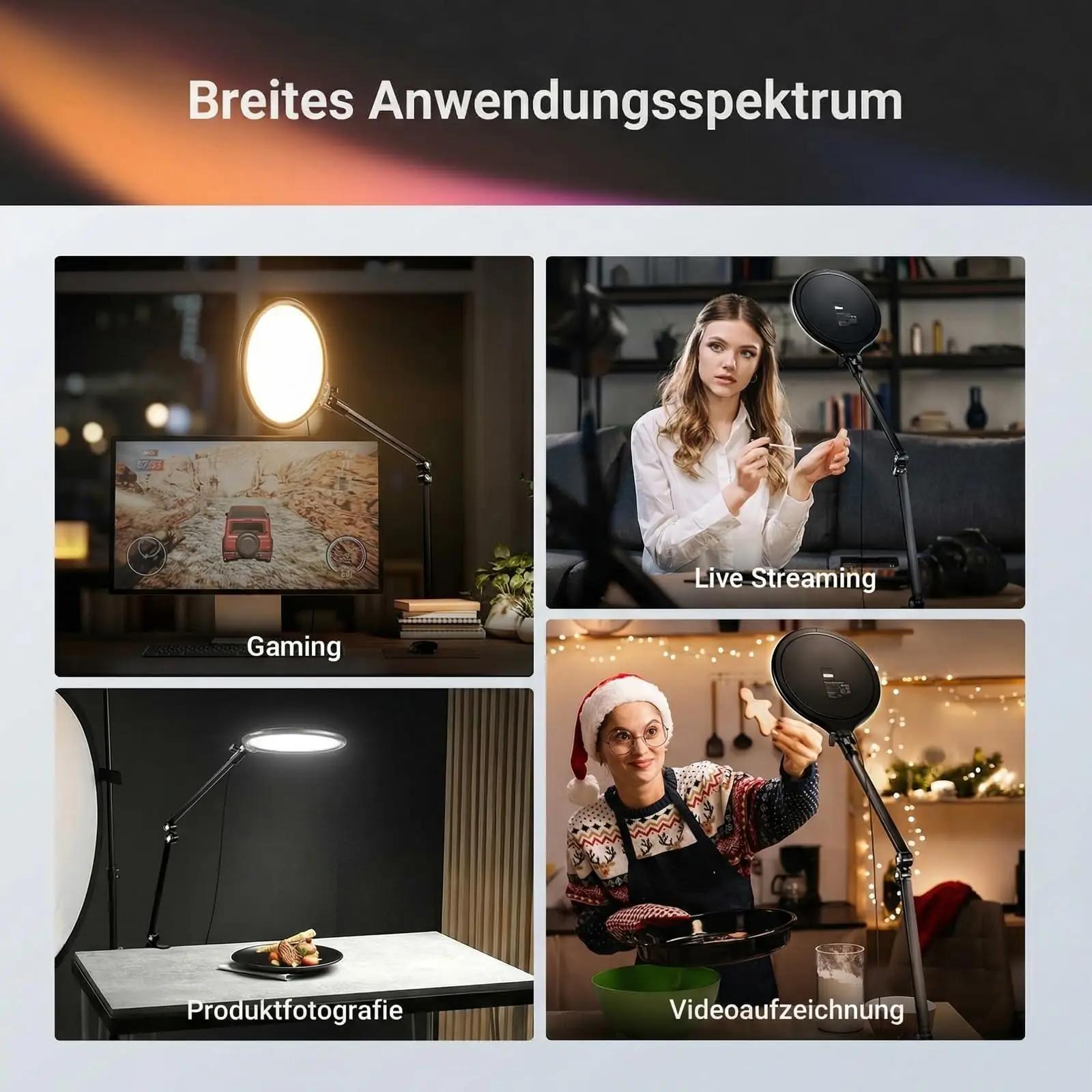 NEEWER LED-laudlamp, reguleeritav ringvalgus fotosessioonideks – pilt 8