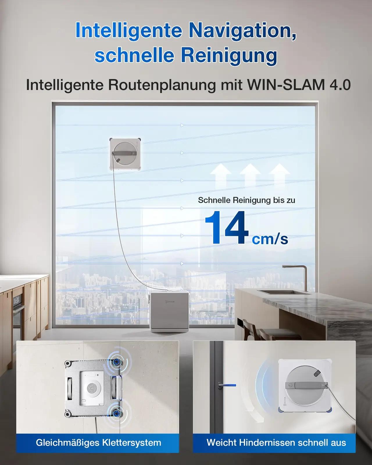 ECOVACS nutikas aknapuhastusrobot W2S OMNI – servani puhastus – pilt 6