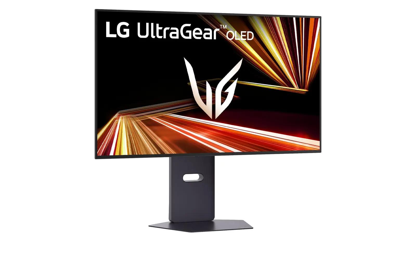 LG UltraGear 32” OLED 4K mängumonitor – sügav must kuva – pakend ja tarvikud
